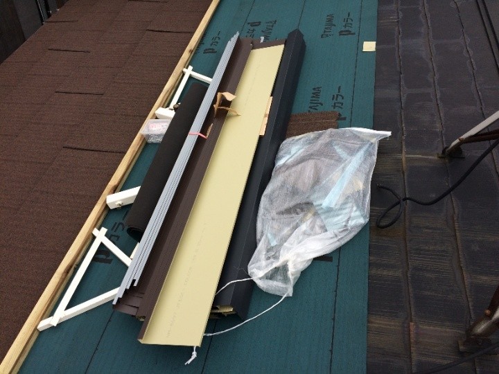 役物材の設置準備