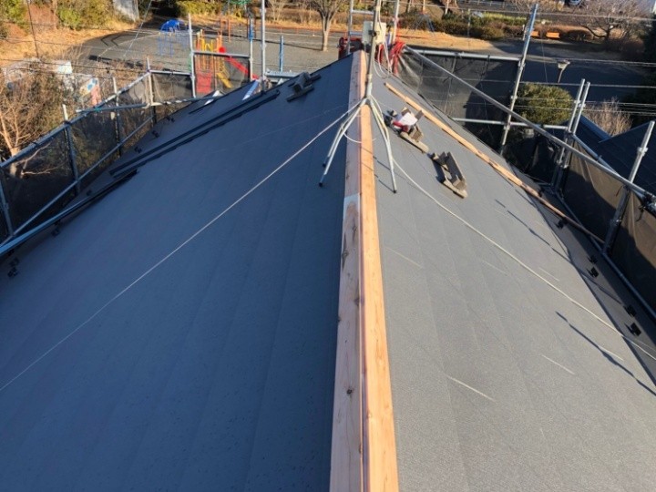 棟の下地と仕上げ