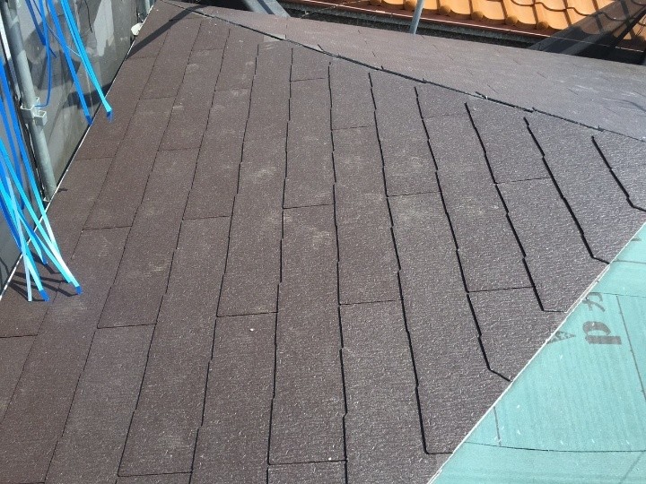 コロニアルクァッドの葺き上げ