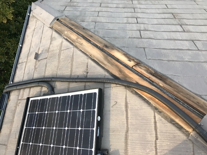 貫板の腐食具合