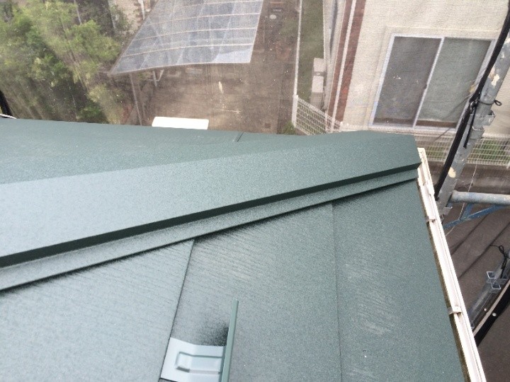 完成した屋根の仕上がり