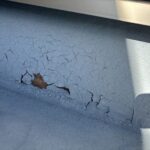 メンテナンス前に見られたスカイバルコニーの劣化