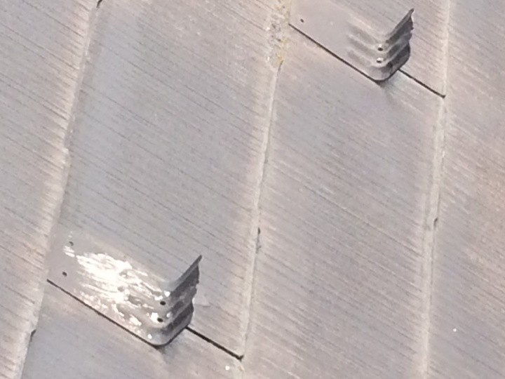 雪止め金具周辺の劣化
