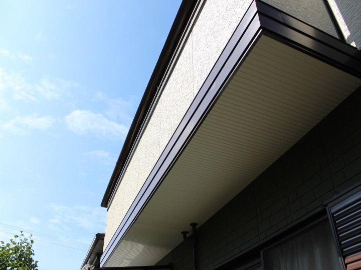 細部の塗装工事後の状態