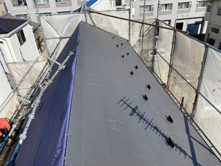 スーパーガルテクトを敷設後の状態