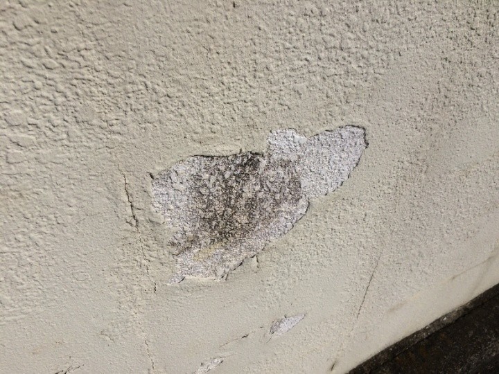 外壁の塗膜が剥がれる直前の状態