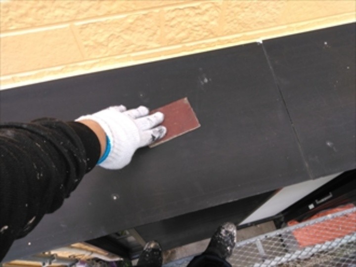 ケレン作業する風景