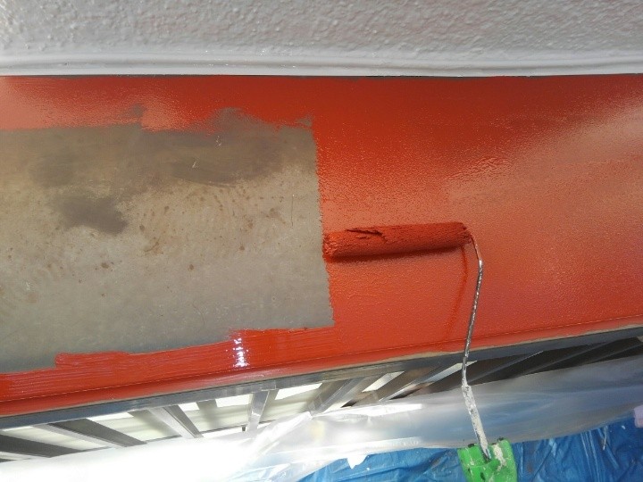 錆止め塗料ハイポンファインプライマーⅡを使用