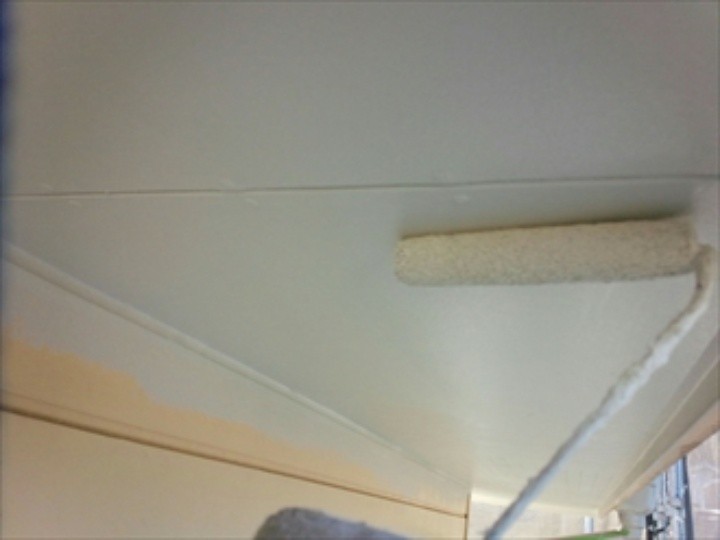 軒天や「ファインSi」を塗装