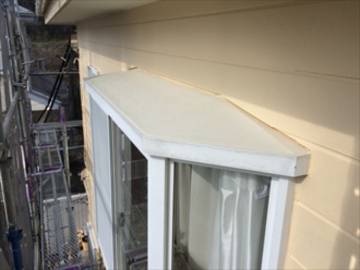 外壁塗装工事が完工した状態