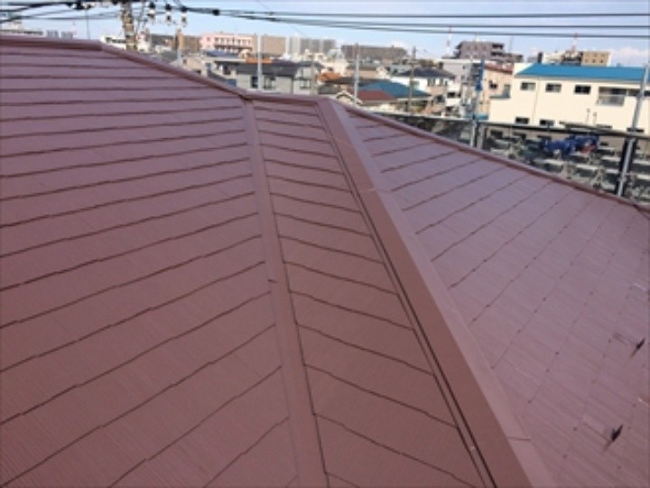 屋根の塗装工事後のお住まい