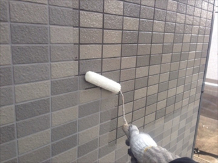 タイルの塗装工事