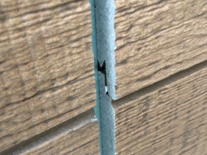 繋ぎ目のシーリングの劣化