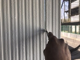 コーキング処理作業