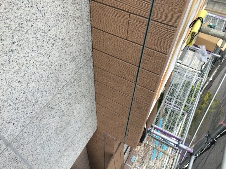 金具止め工法後の状態