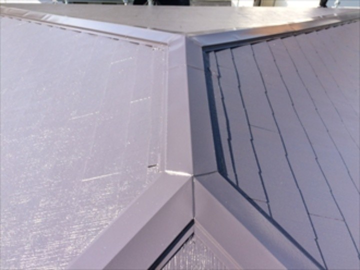 屋根塗装工事の仕上がり