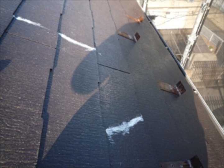 シール（シーリング）充填した後の屋根