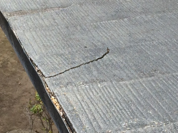 化粧スレートの欠損