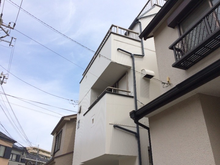 パーフェクトトップを用いた塗装工事後が完工した状態