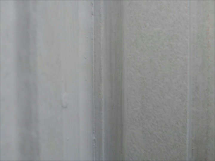 サイディングの隙間を補修した後の状態