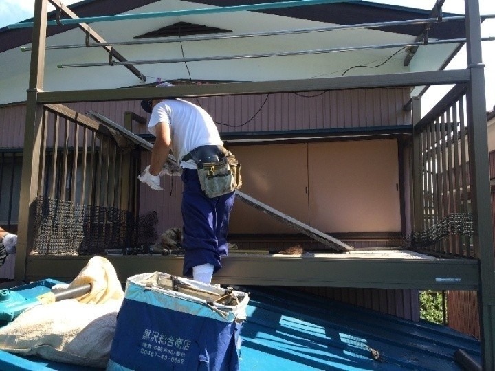 バルコニー撤去