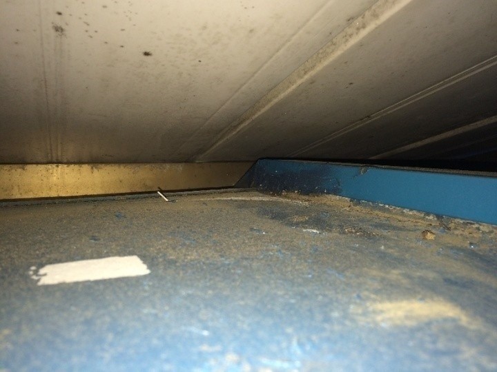 濡れ跡のチェック