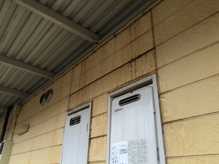 雨垂れした箇所