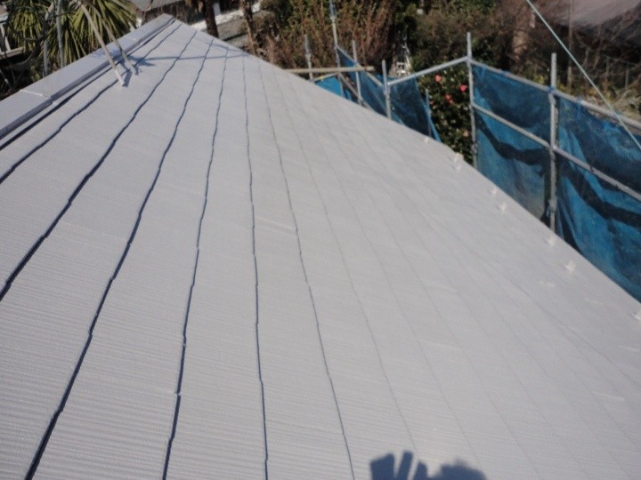 サーモアイSiを用いた屋根塗装工事（仕上がり）