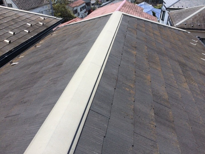 スレート屋根の状態を点検