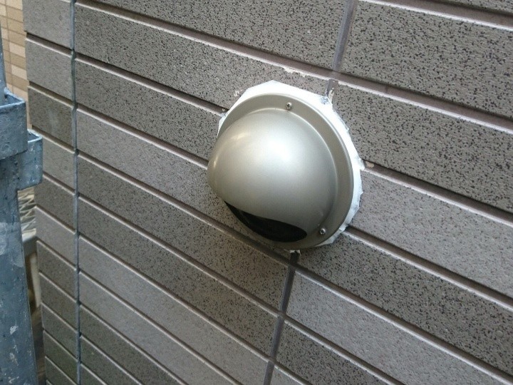 付帯部のシーリング処理した後の状態