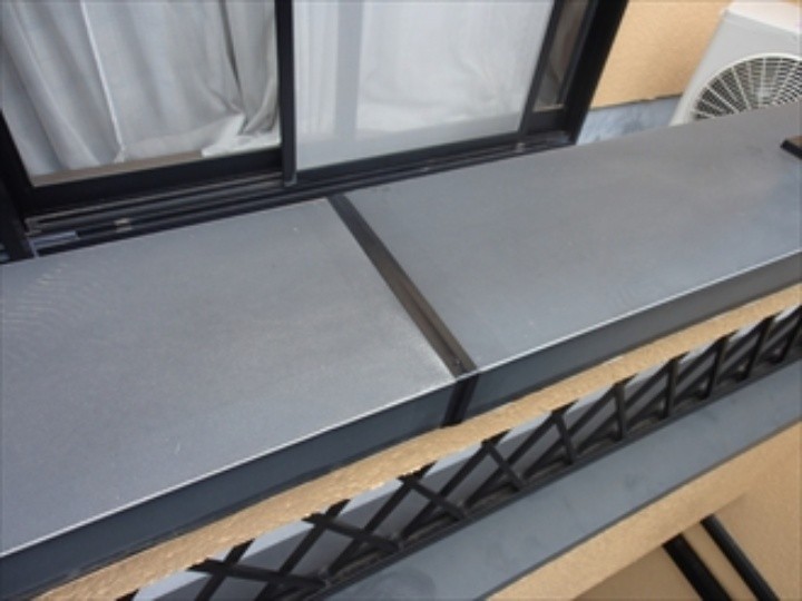 シーリング処理後の笠木