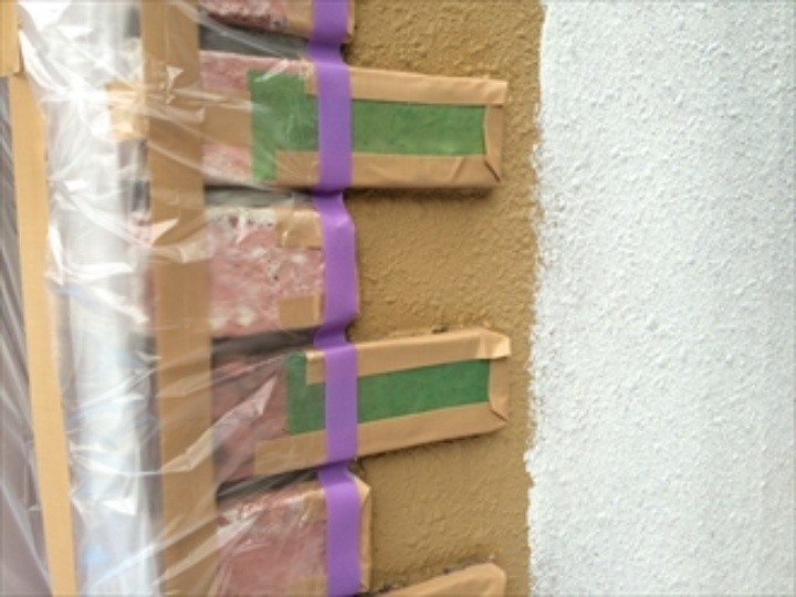 塗装前に周囲を丁寧に養生