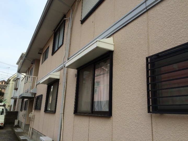 築２４年のアパート塗り替え工事前の外観