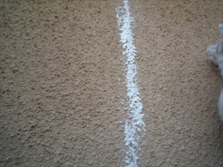 コーキング充填後の状態