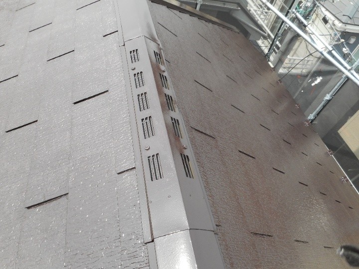 スーパーセランマイルドIRで上塗りした仕上がり