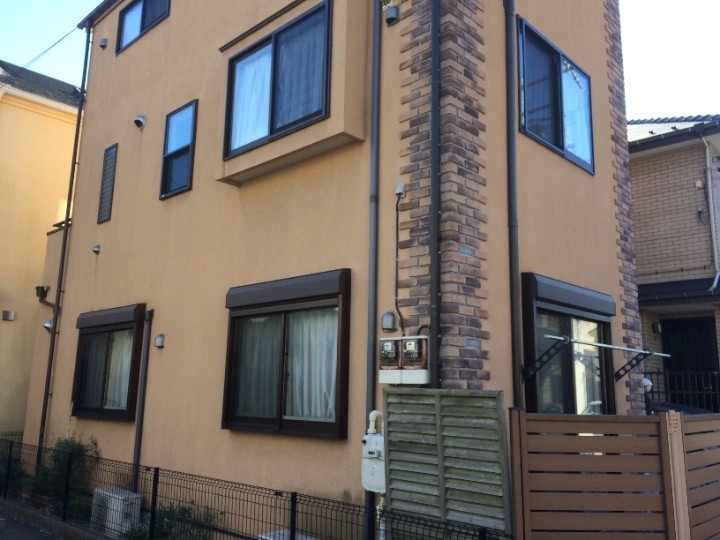 モルタル外壁に塗り替え工事する前のお住まい