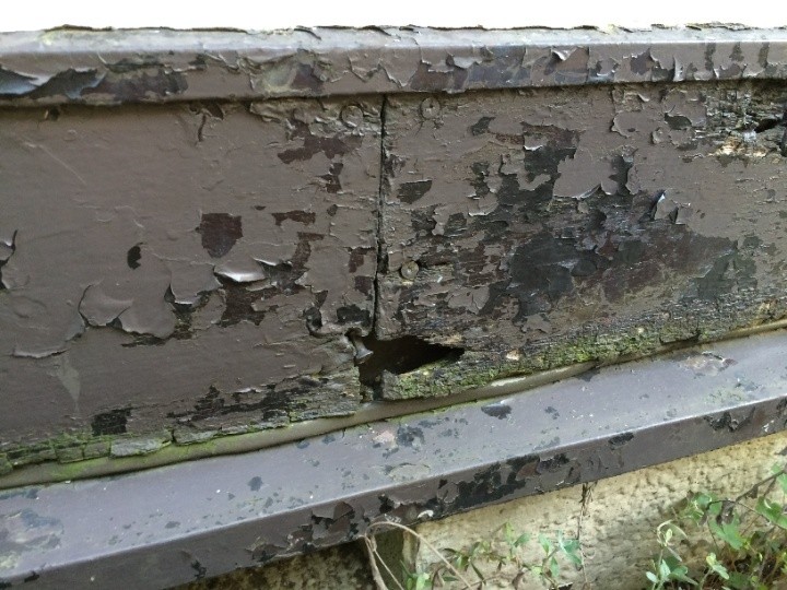 化粧板は劣化が進行