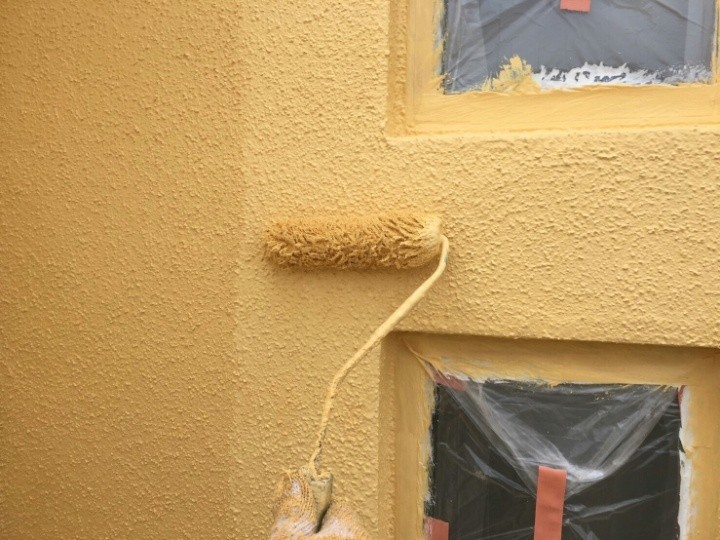 「上塗り」作業