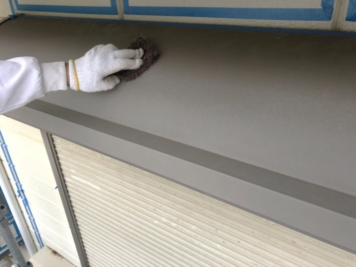 付帯部のケレン作業