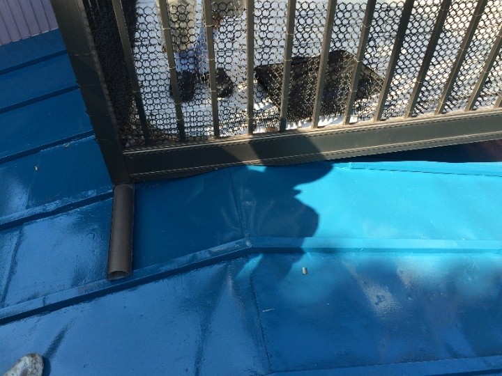 雨樋付近と接触部の確認