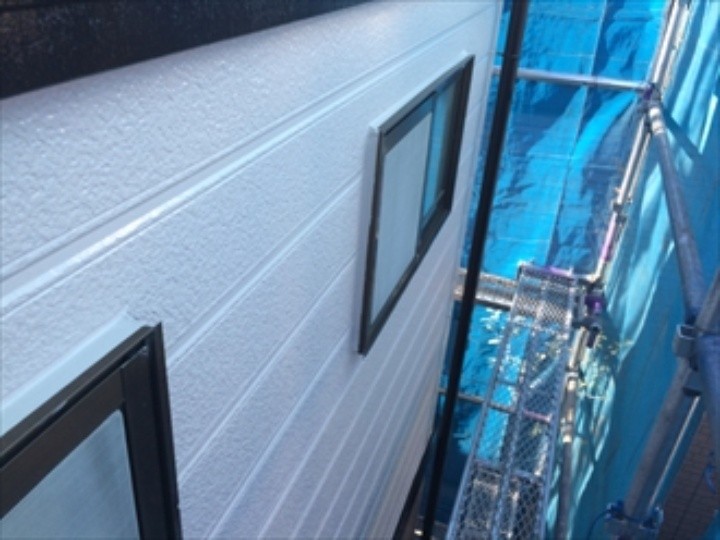 パーフェクトトップを用いた外壁塗り替え工事後の状態