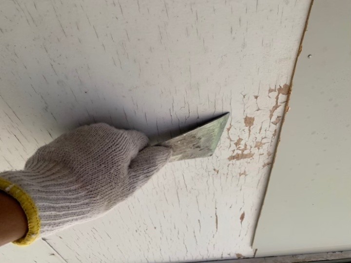 ケレン作業の施工風景