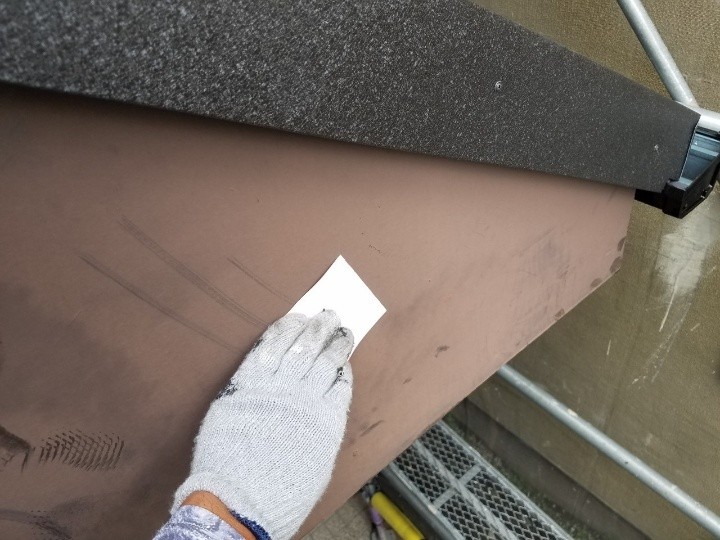 「破風板」にケレン作業