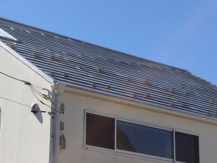 既存雪止めの配置確認