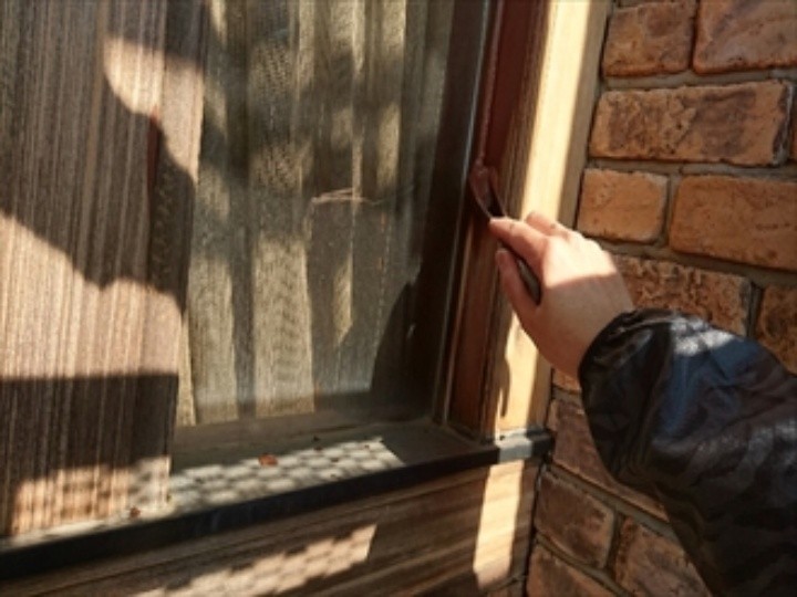 木部にニューボンデンDXを塗装（1回目）