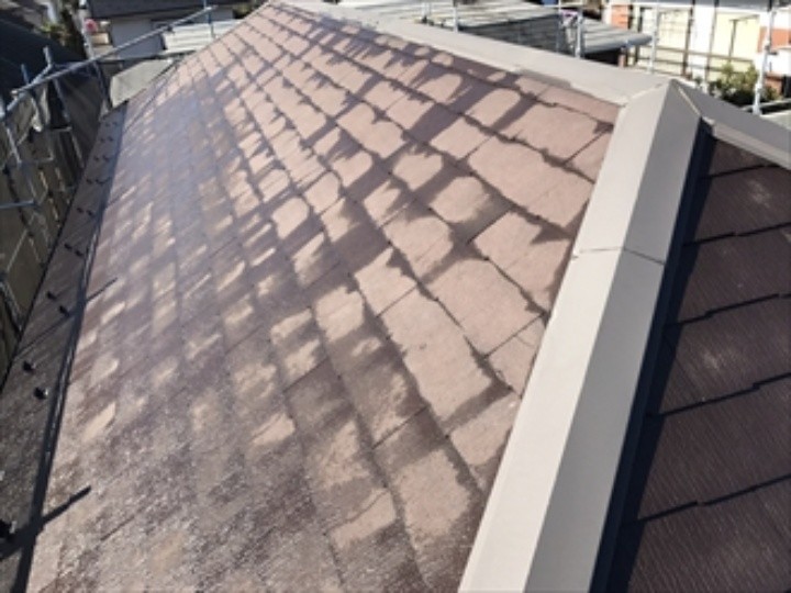 屋根の高圧洗浄後