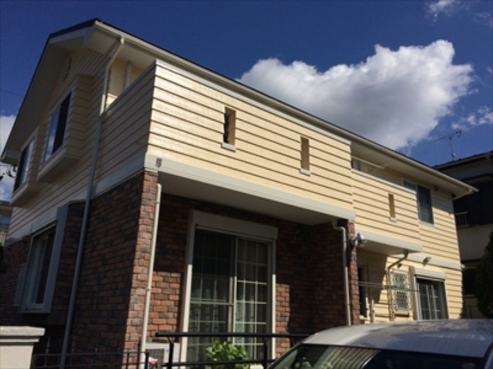 パーフェクトトップを用いた塗装工事竣工後の外観