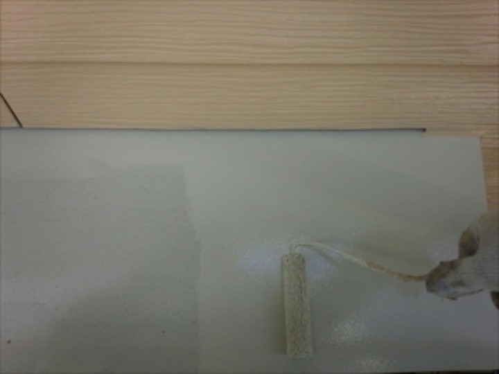 外壁塗装工事の作業風景