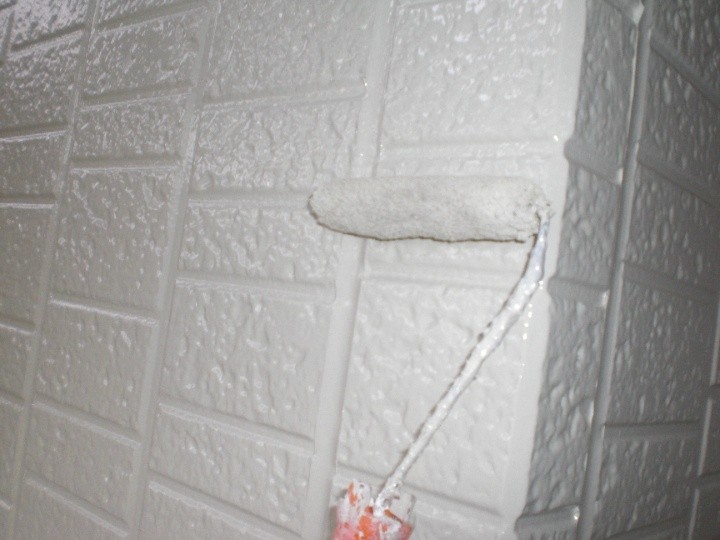 ファインシリコンフレッシュで上塗り