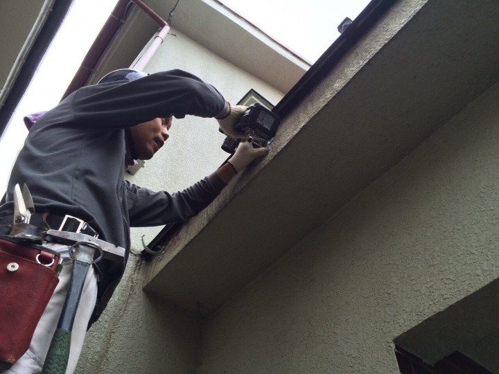 雨樋交換工事の作業工程